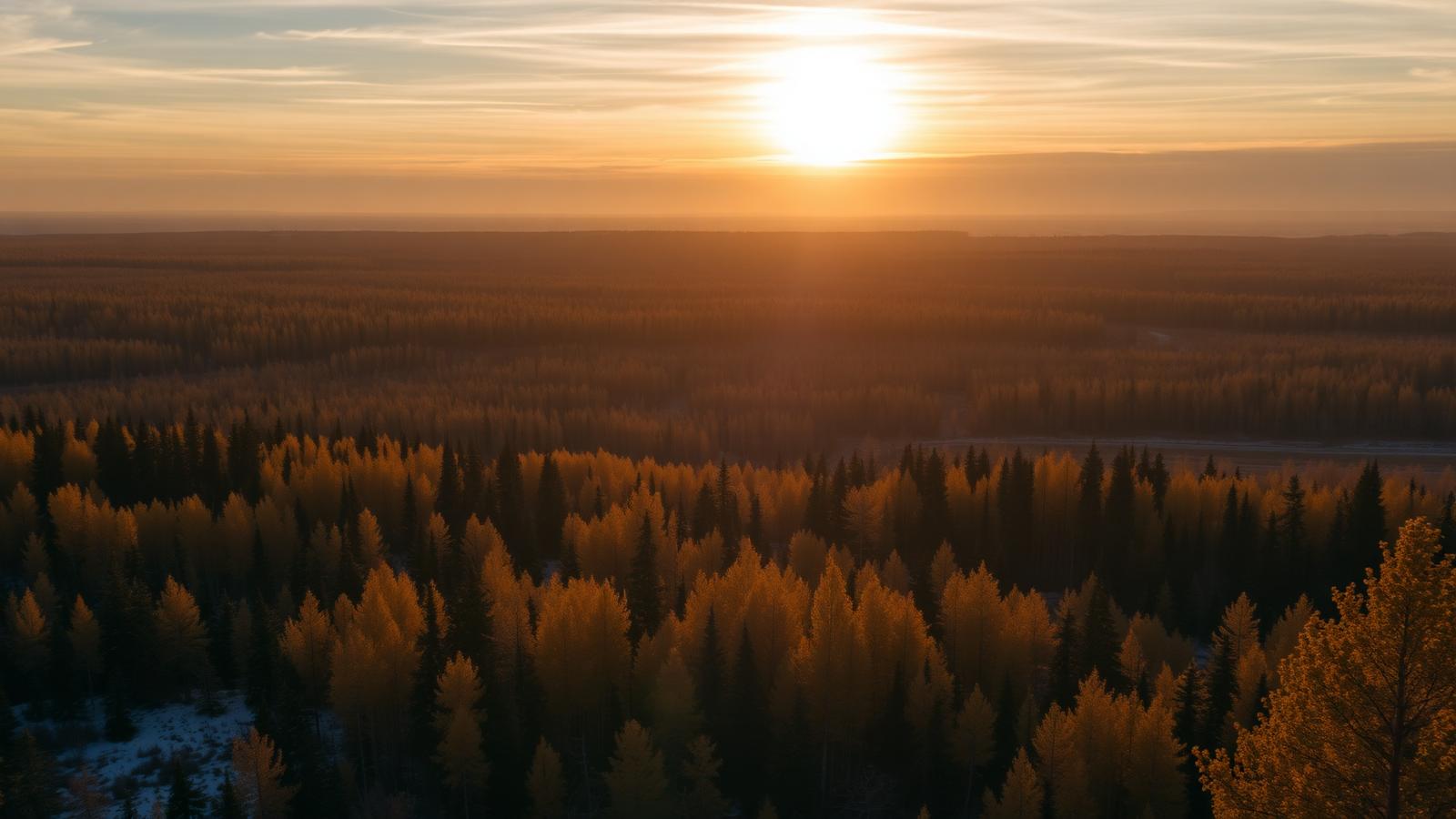 The boreal landscape around High Level, Alberta