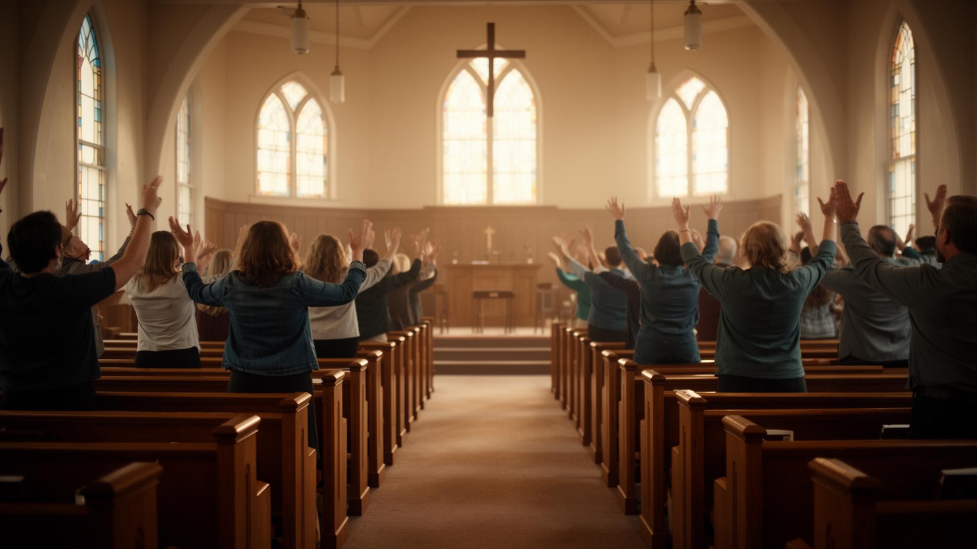 HLEC congregation in worship